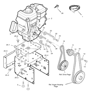 Engine Diagram and Parts List for 629953X54A 2005 Briggs and Stratton Snow Blower